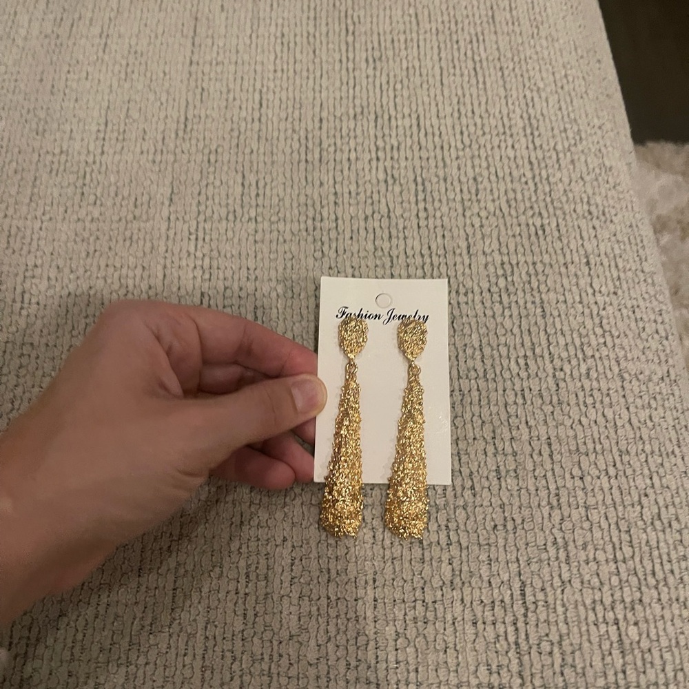 Fashion Jewelry Gold Dangle Earrings